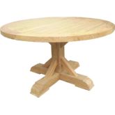 Xena Reclaimed Outdoor Salvaged, Recycled & Reclaimed Teak Round Dining Table